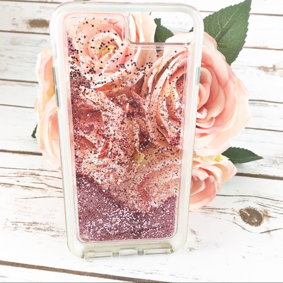 Casemate Pink Glitter Waterfall  iPhone Plus Case - Picture 3 of 4